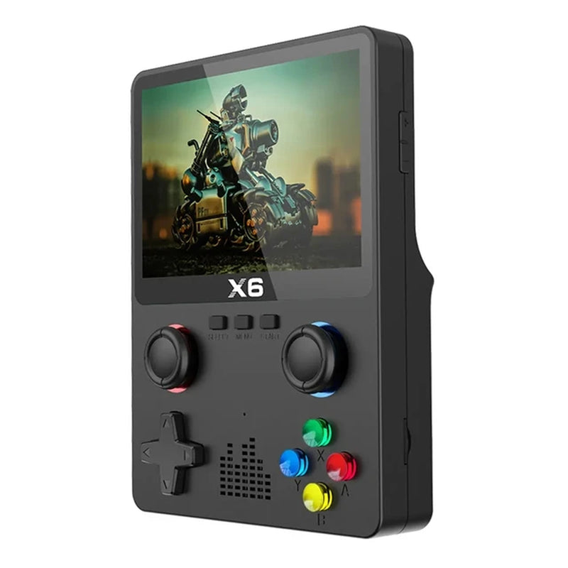 X6 Game Console Retro Video Game Console 3.5/4'' IPS Screen Portable Handheld Game Player 10000+ Classic Games Children Gifts